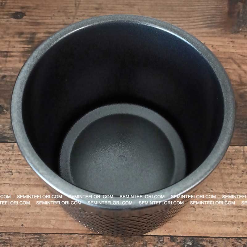 Ghiveci decorativ Capri Metallic Anthracite